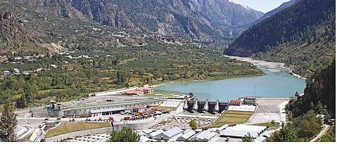 Wasserkraftwerk im Himalaya