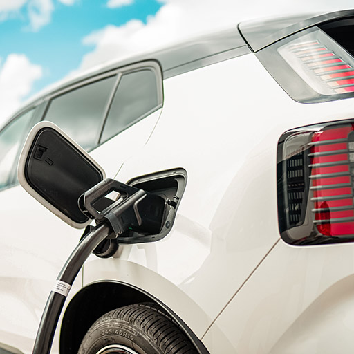 Auto wird geladen